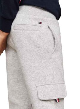 Jogger Tommy Hilfiger Monotype gris para niño