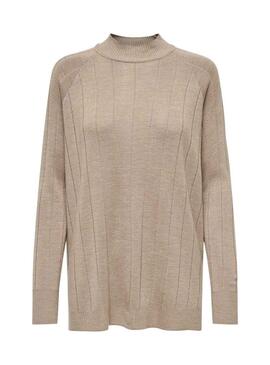 Jersey de punto de Only Tess beige para mujer