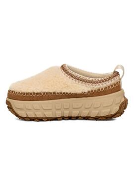 Zuecos Ugg Venture Daze Cozy beige para mujer