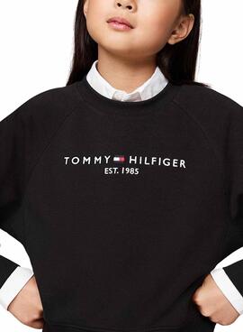 Chandal Tommy Hilfiger Basic negro para niña