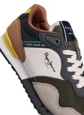 Zapatillas Pepe Jeans London Park beige para niño