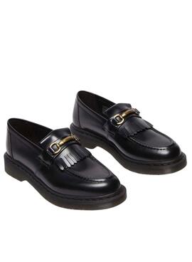 Zapato mocasín Dr. Martens Adrian Snaffle negro para mujer