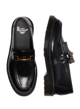 Zapato mocasín Dr. Martens Adrian Snaffle negro para mujer