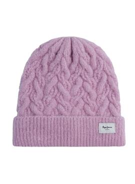 Gorro Pepe Jeans Zaida rosa para niña