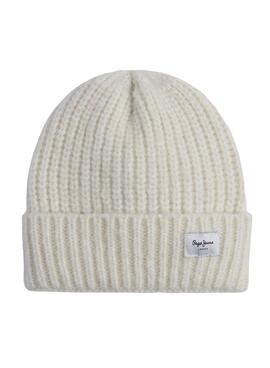 Gorro Pepe Jeans Zoe blanco para niña