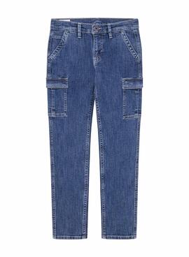 Pantalón Vaquero Pepe Jeans Cargo azul para niño