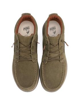 Botas Walkin Pitas Timor verde para hombre