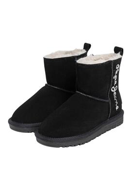 Botas Pepe Jeans Diss negro para niña