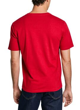 Camiseta Pepe Jeans Eggo rojo para hombre