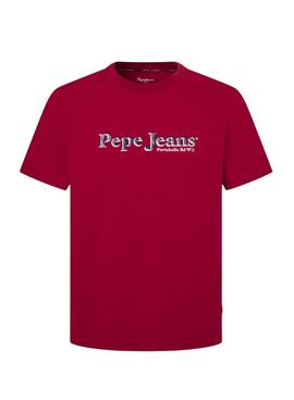 Camiseta Pepe Jeans Somers granate para hombre