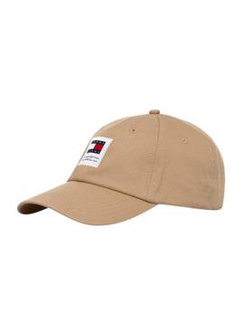 Gorra Tommy Jeans Heritage khaki para hombre