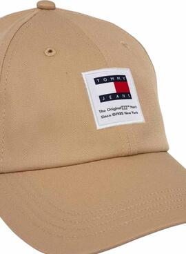 Gorra Tommy Jeans Heritage khaki para hombre