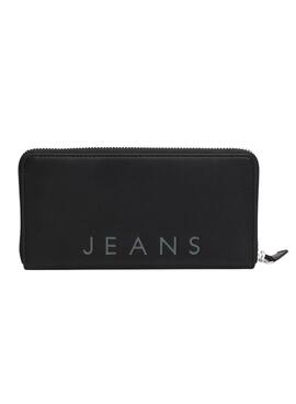 Cartera Tommy Jeans City Large negro para mujer