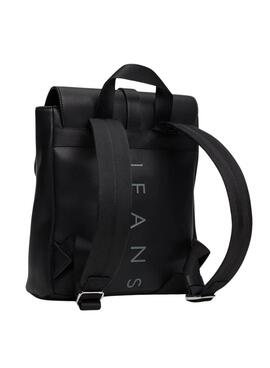 Mochila Tommy Jeans City Bold negro para mujer