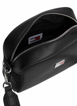 Bolso Tommy Jeans bandolera Archive negro para mujer