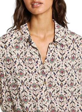 Camisa Pepe Jeans Passion beige para mujer