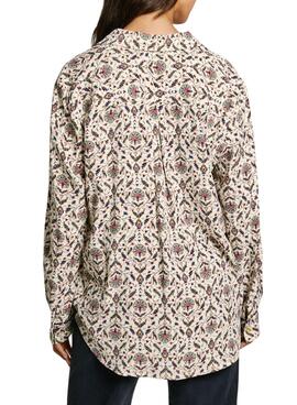 Camisa Pepe Jeans Passion beige para mujer