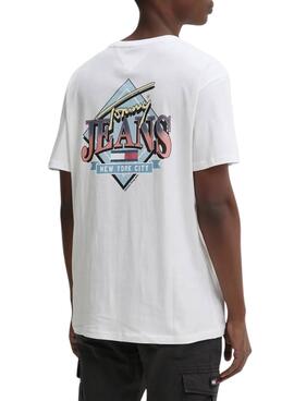 Camiseta Tommy Jeans Diamond blanco para hombre