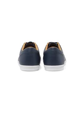 Zapatilla Fred Perry Baseline Leather Marino Hombr