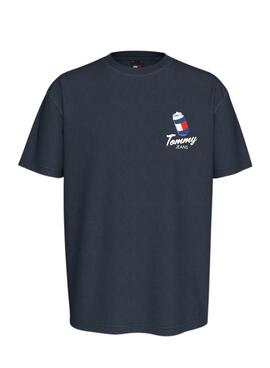 Camiseta Tommy Jeans Fun Novelty marino para hombre