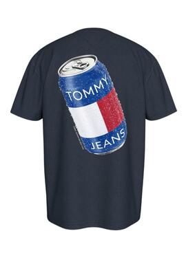 Camiseta Tommy Jeans Fun Novelty marino para hombre