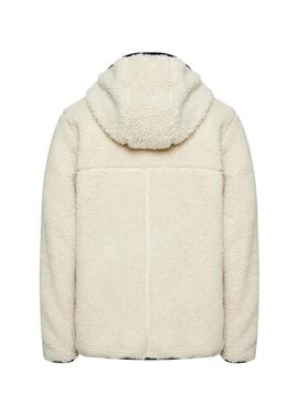 Chaqueta Tommy Jeans Teddy beige para hombre