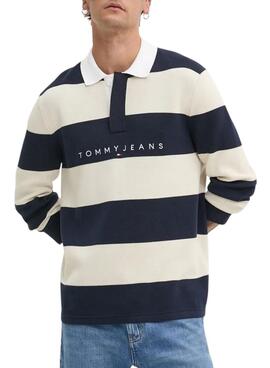 Polo Tommy Jeans Rugby rayas para hombre