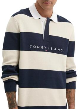 Polo Tommy Jeans Rugby rayas para hombre