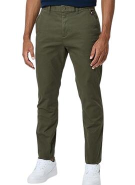 Pantalón Tommy Jeans Austin chino verde para hombre