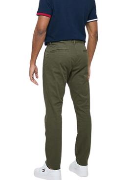 Pantalón Tommy Jeans Austin chino verde para hombre