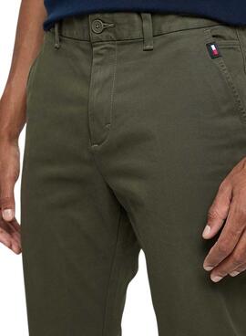 Pantalón Tommy Jeans Austin chino verde para hombre