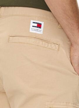 Pantalón Tommy Jeans Austin cargo beige para hombre