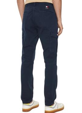 Pantalón Tommy Jeans Austin cargo marino para hombre