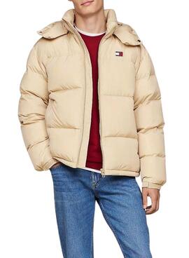 Plumífero Tommy Jeans Alaska beige para hombre