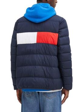 Cazadora acolchada Tommy Jeans Flag marino para hombre