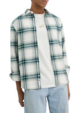 Camisa Tommy Jeans cuadros Flannel para hombre