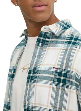 Camisa Tommy Jeans cuadros Flannel para hombre