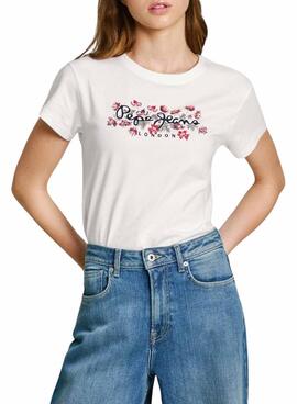 Camiseta Pepe Jeans Ginny blanco para mujer