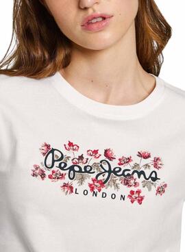 Camiseta Pepe Jeans Ginny blanco para mujer