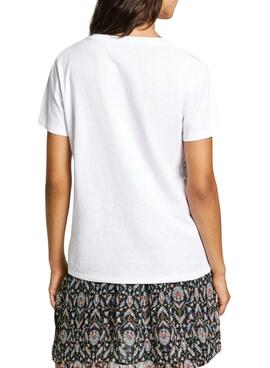 Camiseta Pepe Jeans Gloria blanco para mujer