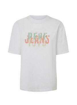 Camiseta Pepe Jeans Galea blanco para mujer