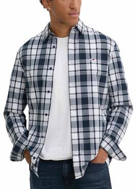 Camisa Tommy Jeans Poplin cuadros para hombre