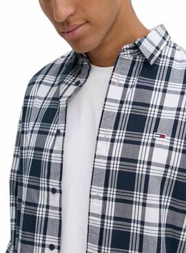 Camisa Tommy Jeans Poplin cuadros para hombre