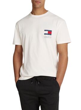 Camiseta Tommy Jeans Fun Novelty blanco para hombre