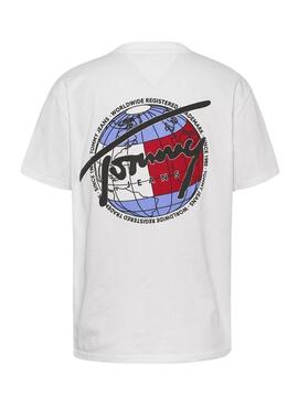 Camiseta Tommy Jeans Expedition blanco para hombre