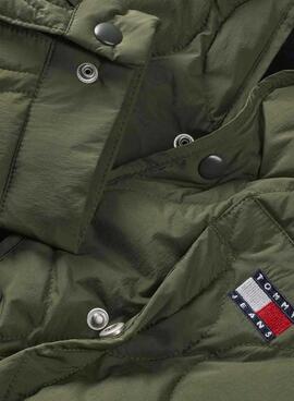 Chaqueta Tommy Jeans acolchada verde para hombre