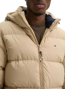 Parka Tommy Jeans Essential beige para hombre