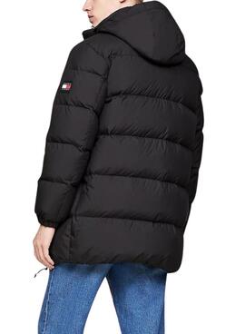 Parka Tommy Jeans Essential negro para hombre