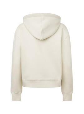 Sudadera Pepe Jeans Frida beige para mujer