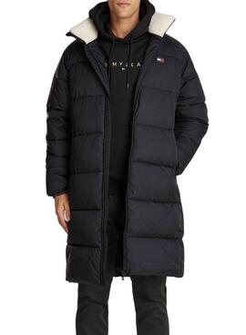 Parka acolchada Tommy Jeans Vail negro para hombre